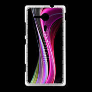 Coque Sony Xpéria SP Abstract multicolor sur fond noir