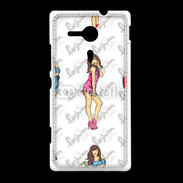 Coque Sony Xpéria SP Illustration fashion girl 2