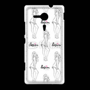 Coque Sony Xpéria SP Illustration fashion girl 3