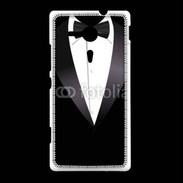 Coque Sony Xpéria SP Illustration smoking noir