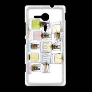 Coque Sony Xpéria SP Pyramide de bouteilles de parfums