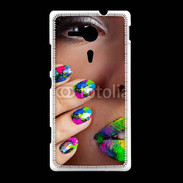 Coque Sony Xpéria SP Bouche et ongles multicouleurs 5