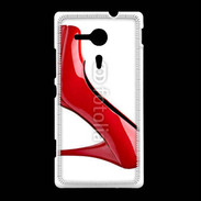 Coque Sony Xpéria SP Escarpin rouge 2