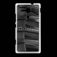 Coque Sony Xpéria SP lacets cuir