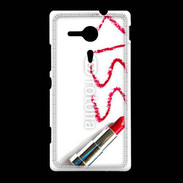 Coque Sony Xpéria SP Kiss avec rouge à lèvres