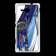 Coque Sony Xpéria SP Mustang bleue