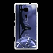 Coque Sony Xpéria SP Silhouette sexy avec jante de voiture