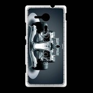 Coque Sony Xpéria SP Formule 1 en noir et blanc 50