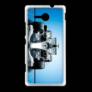 Coque Sony Xpéria SP Formule 1 sur fond bleu