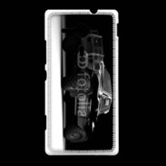 Coque Sony Xpéria SP pickup en noir et blanc 10