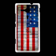 Coque Sony Xpéria SP Drapeau USA Vintage