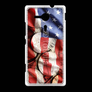 Coque Sony Xpéria SP Drapeau et monnaie américaine