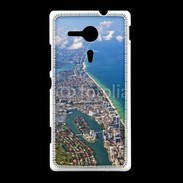 Coque Sony Xpéria SP Vue aérienne de la cote de Miami