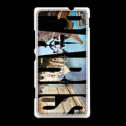 Coque Sony Xpéria SP Paris en lettres