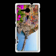 Coque Sony Xpéria SP Cote italienne fleurie