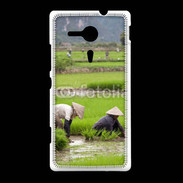 Coque Sony Xpéria SP Rizière au Vietnam
