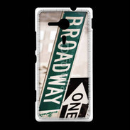 Coque Sony Xpéria SP Panneau Broadway 5
