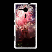 Coque Sony Xpéria SP Feux d'artifice Tour Eiffel