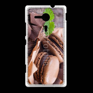 Coque Sony Xpéria SP Macaron chocolat 