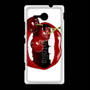 Coque Sony Xpéria SP Cerise et bouche