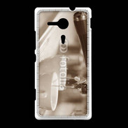 Coque Sony Xpéria SP Expresso noir et blanc