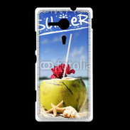 Coque Sony Xpéria SP Noix de coco sur la plage 5