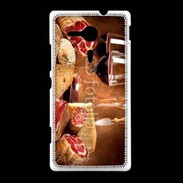 Coque Sony Xpéria SP Fromage, charcuterie et vin 2