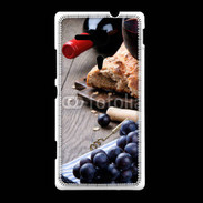 Coque Sony Xpéria SP Pain et vin rouge