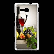 Coque Sony Xpéria SP Vin rouge et fruits