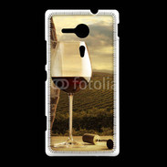 Coque Sony Xpéria SP Verre de vin rouge et vignes