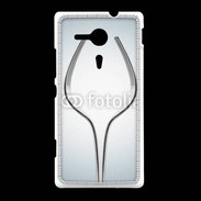 Coque Sony Xpéria SP Dessin verre à vin