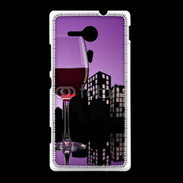 Coque Sony Xpéria SP Verre de vin rouge