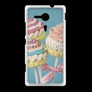Coque Sony Xpéria SP Cupcake sucette
