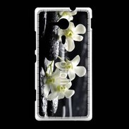 Coque Sony Xpéria SP Orchidée blanche Zen 11