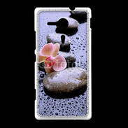 Coque Sony Xpéria SP Orchidée zen 100
