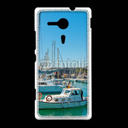 Coque Sony Xpéria SP Bateau au port 3