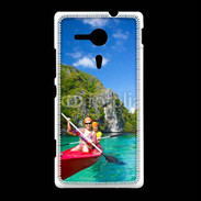 Coque Sony Xpéria SP Kayak dans un lagon