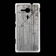 Coque Sony Xpéria SP Rose des vents sur fond en bois