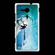 Coque Sony Xpéria SP Surfeur dans un tube