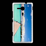 Coque Sony Xpéria SP Ponton sur mer des tropiques