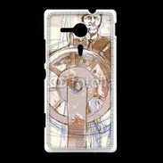 Coque Sony Xpéria SP Illustration d'un capitaine de bateau