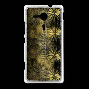 Coque Sony Xpéria SP Feu d'artifice or