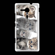 Coque Sony Xpéria SP Groupe de chatons