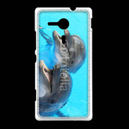 Coque Sony Xpéria SP Duo de dauphins