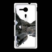 Coque Sony Xpéria SP Dogue allemand noir