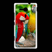 Coque Sony Xpéria SP Couple de perroquets