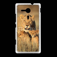 Coque Sony Xpéria SP Lionne et ses petits