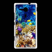 Coque Sony Xpéria SP Poissons et coraux