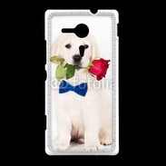 Coque Sony Xpéria SP Chiot gentleman