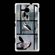 Coque Sony Xpéria SP Orque noir et blanc
